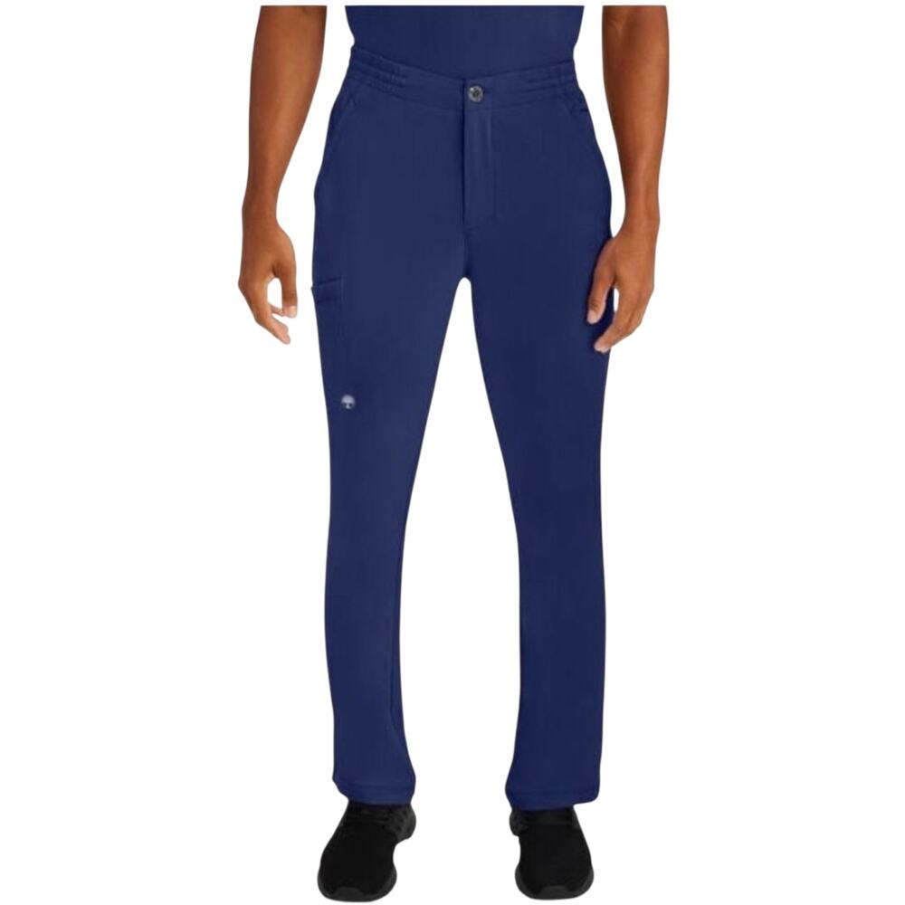 HH by Healing Hands Men's Ryan Zip Fly Slim Fit Scrub Pant in Navy Size XL NWT
